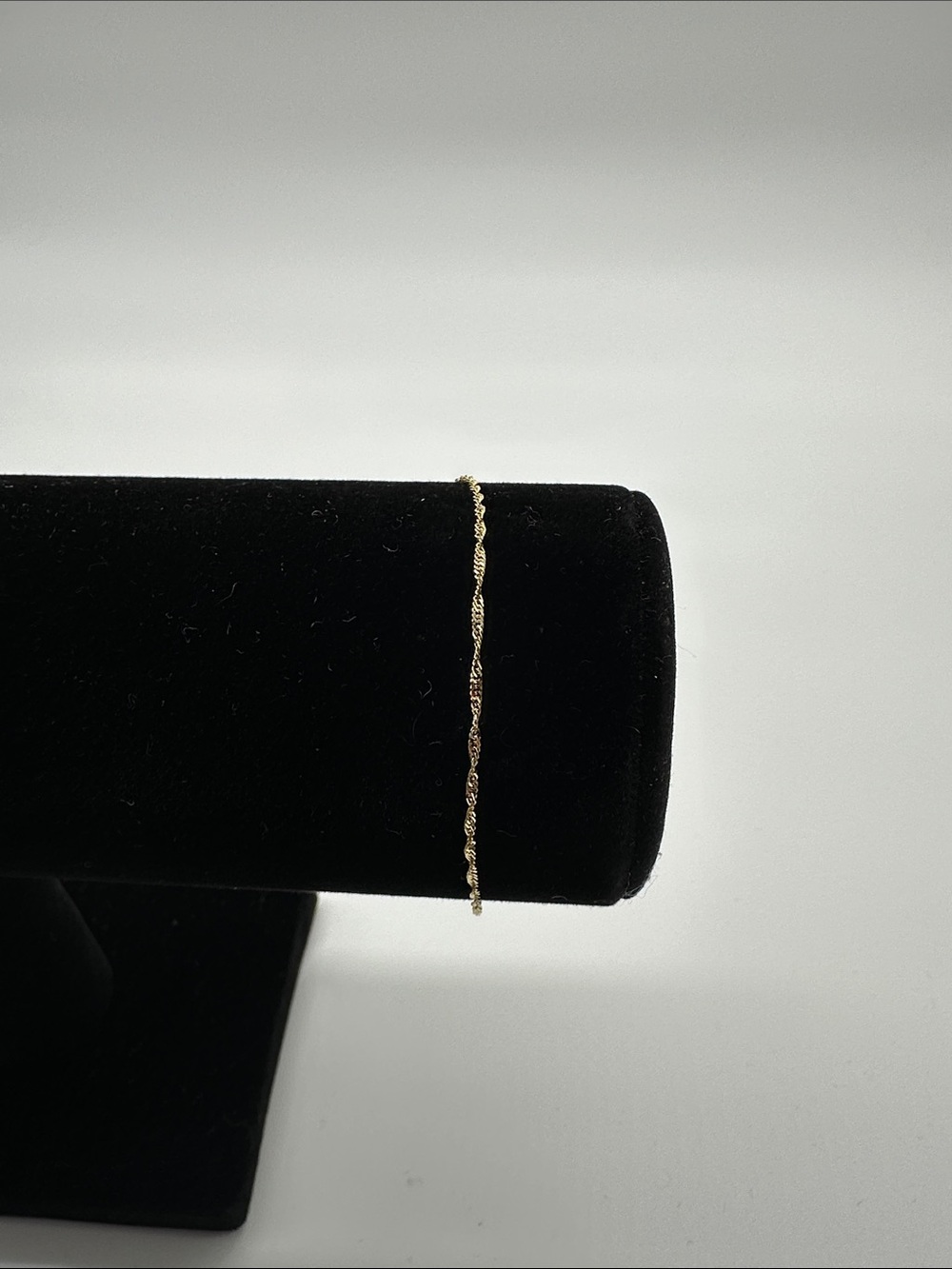 10k Solid Gold 7” 1.2mm Singapore Bracelet